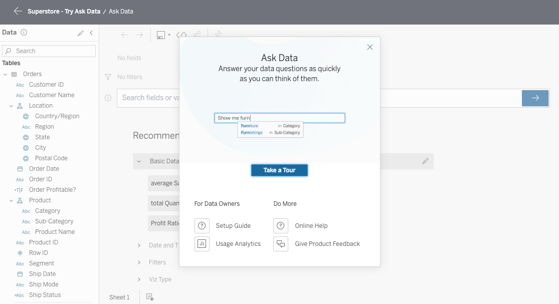 Tableau Augmented Analytics