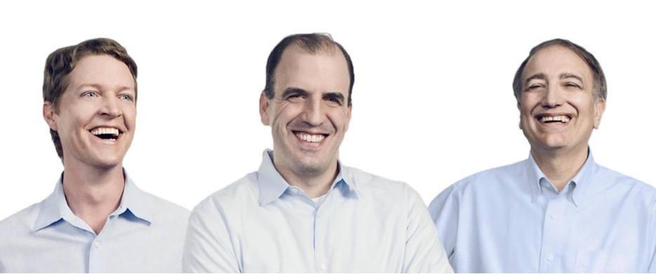 Tableau co-founders Christian Chabot, Chris Stolte, and Pat Hanrahan (left to right).