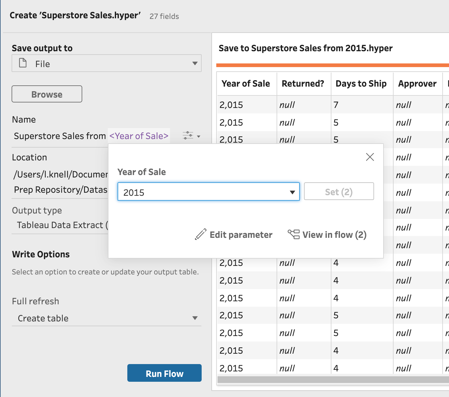 tableau prep workflow