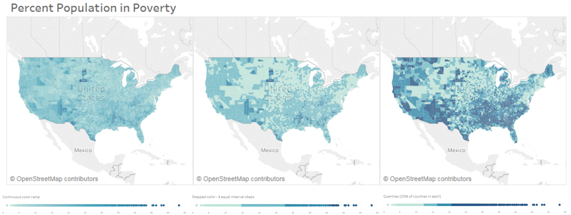 How different bin breaks affect the patterns perceived in the data.