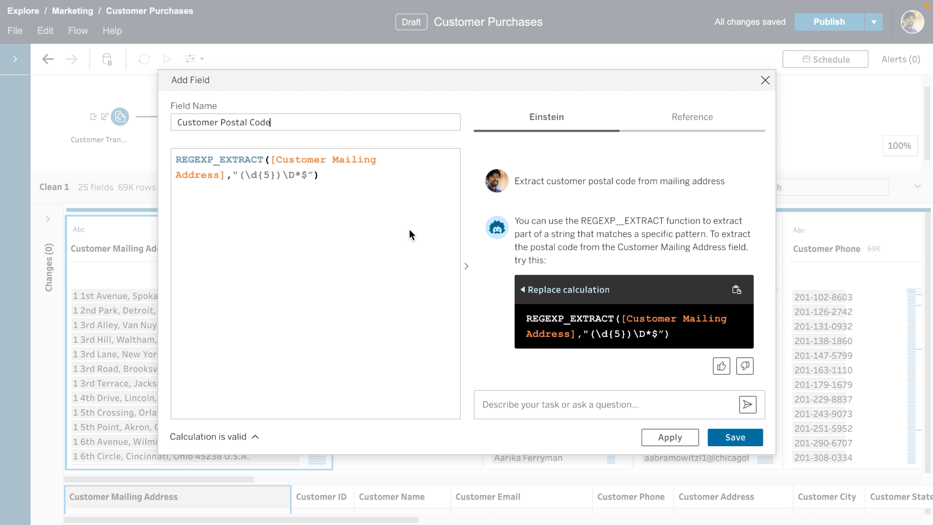 Einstein Copilot Tableau Calculation Assistant