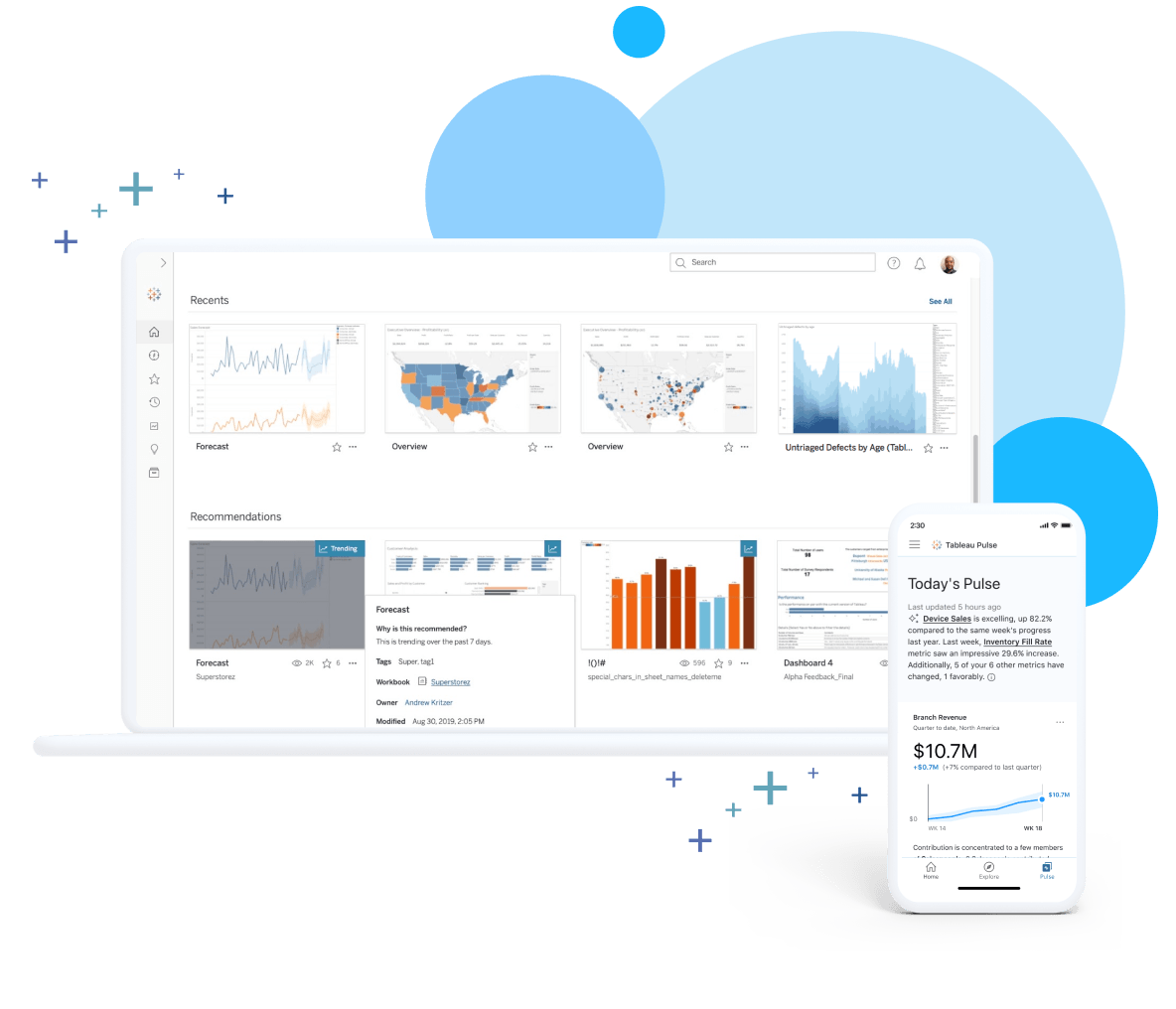 Tableau 产品屏幕截图