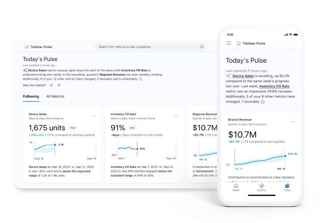 Accesso facile ai contenuti di Tableau