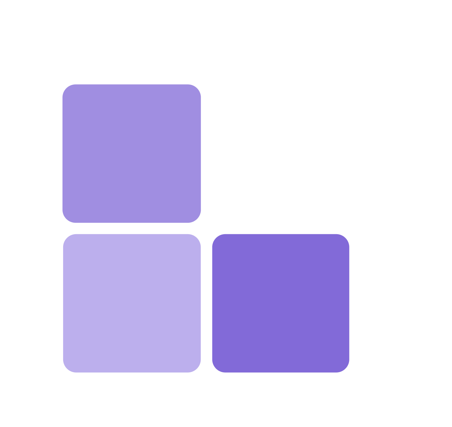 Quadrant diagram with sparkles