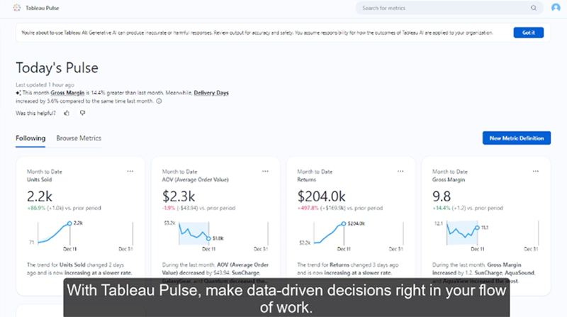 Explore Metrics video screenshot