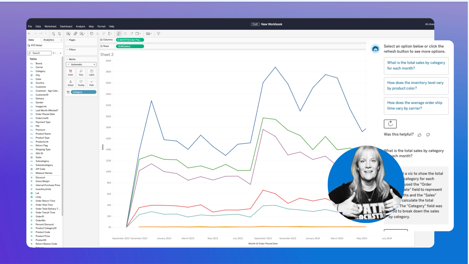 Tableau Ambassador Candi Munroe tests out Einstein Copilot for Tableau AI analytics