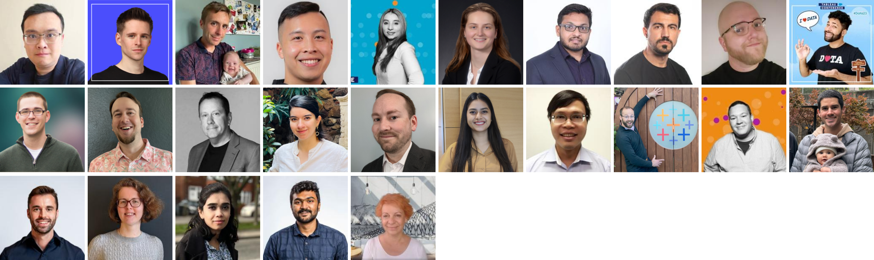 headshots of 2024 DataDev Ambassadors