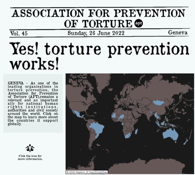 Visualization on torture prevention