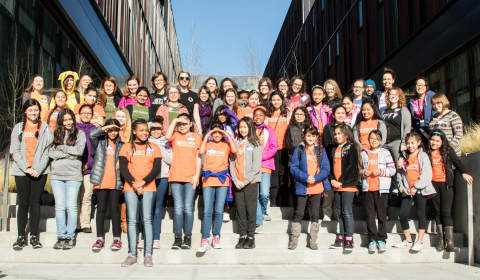 Navigate to Hands on activity brings girls into the world of data