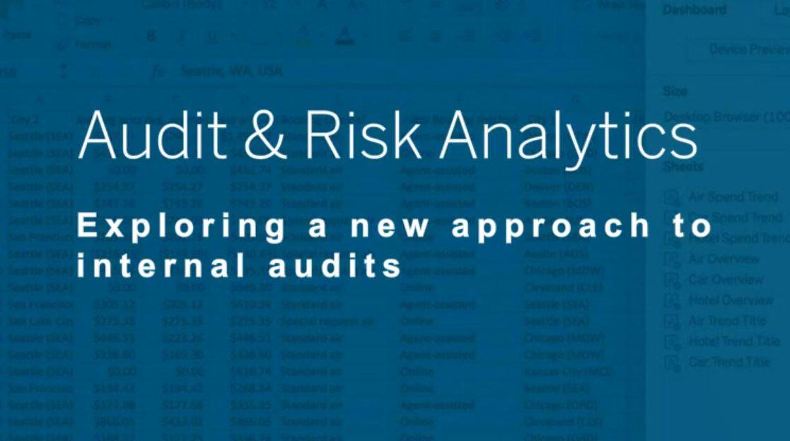 导航到Perform faster and more impactful internal audits with Tableau