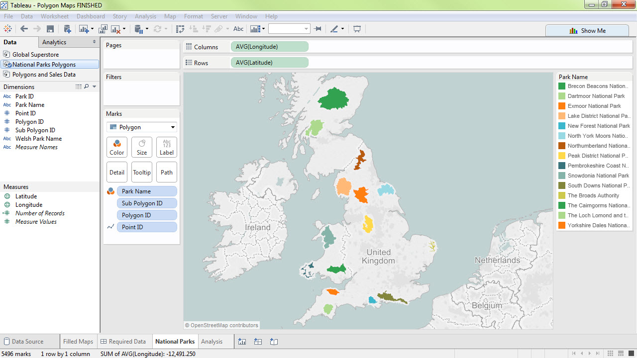 Tableau Polygon Map