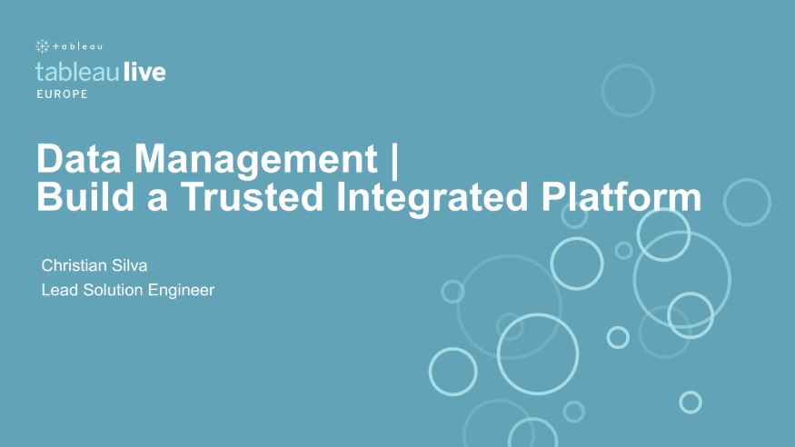 Accéder à Data management: Build a trusted, integrated platform