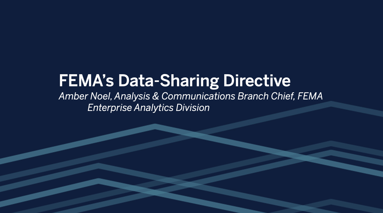 导航到FEMA&#039;s Data Sharing Directive