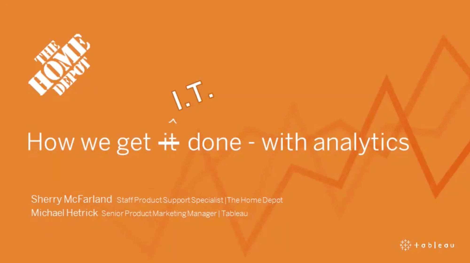 Zu The Home Depot: How we get IT done – with analytics (Wie wir die IT anpacken – mit Analytics)