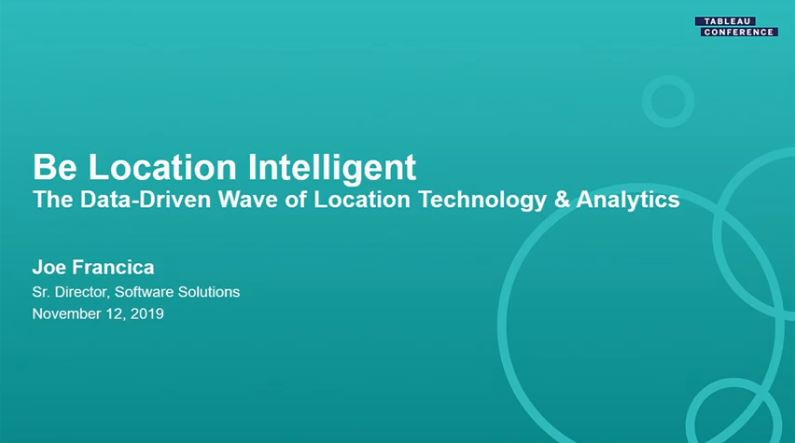 Navegue para Be Location Intelligent: Understand where customers, inventory, and impactful events are located