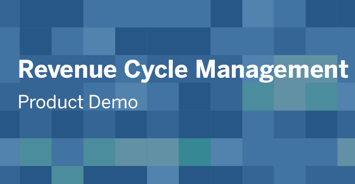 瀏覽至 Revenue Cycle Management Dashboard