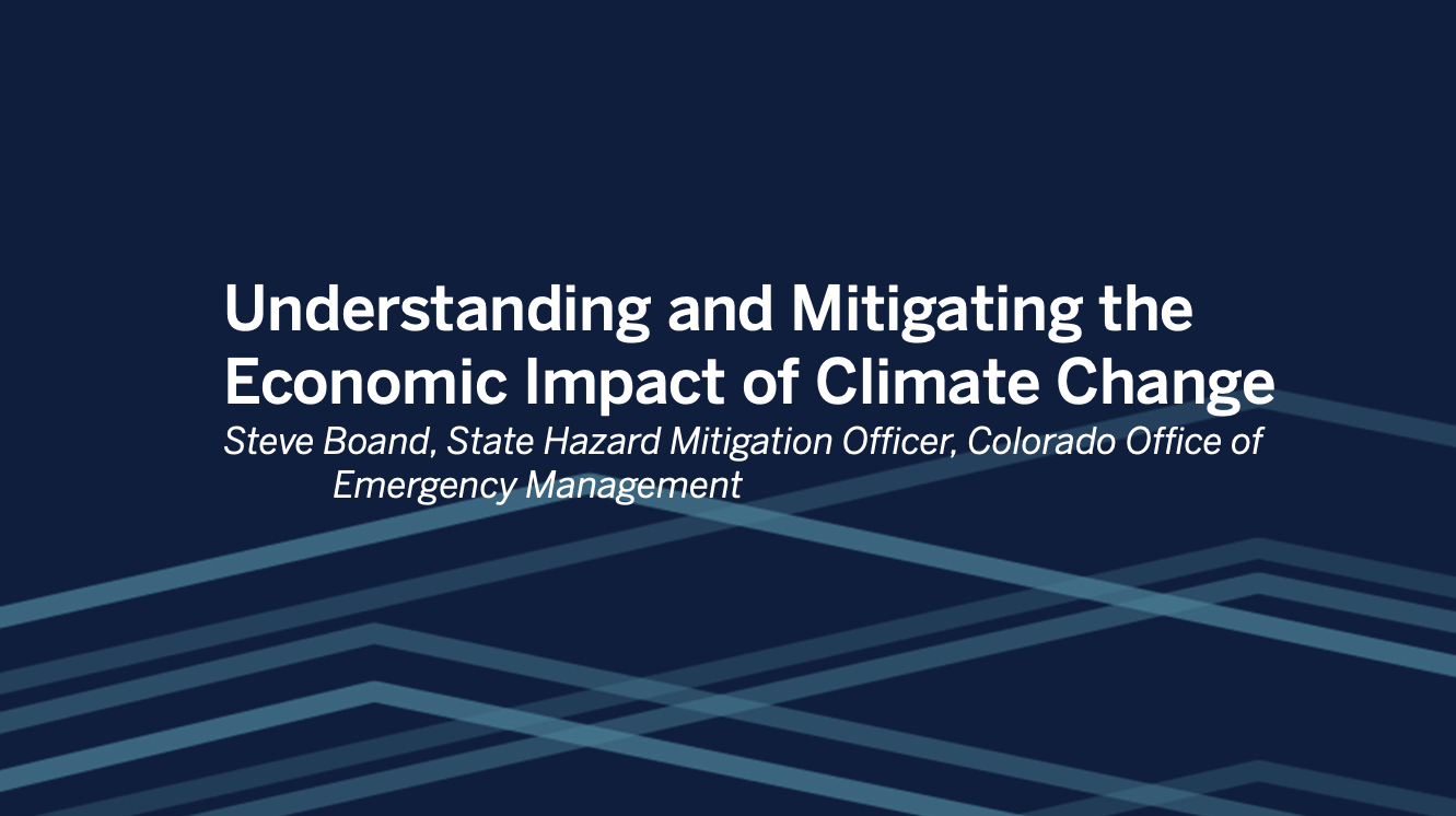 Passa a State of Colorado: Understanding and Mitigating the Economic Impact of Climate Change ​