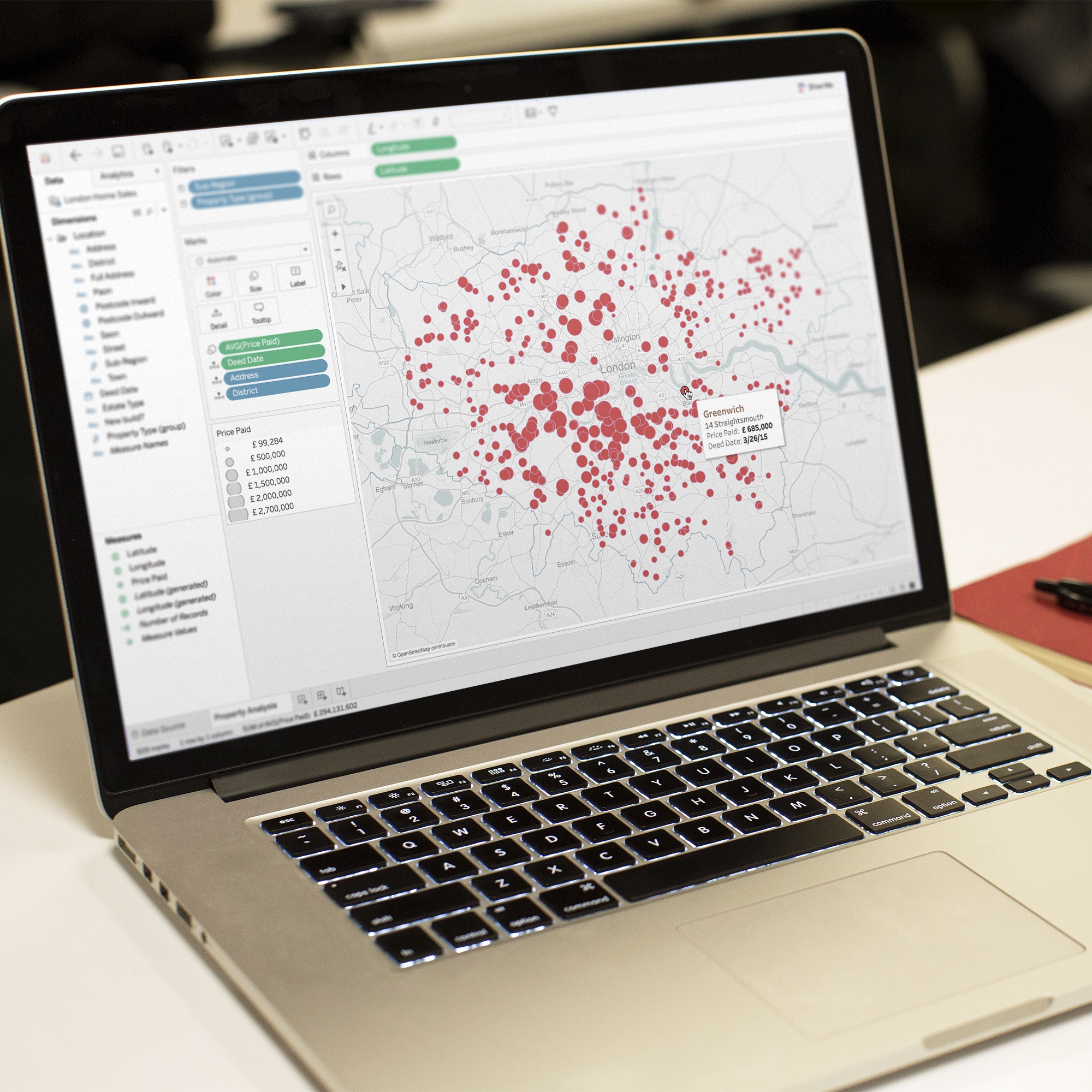 Navigate to Tableau vergelijken