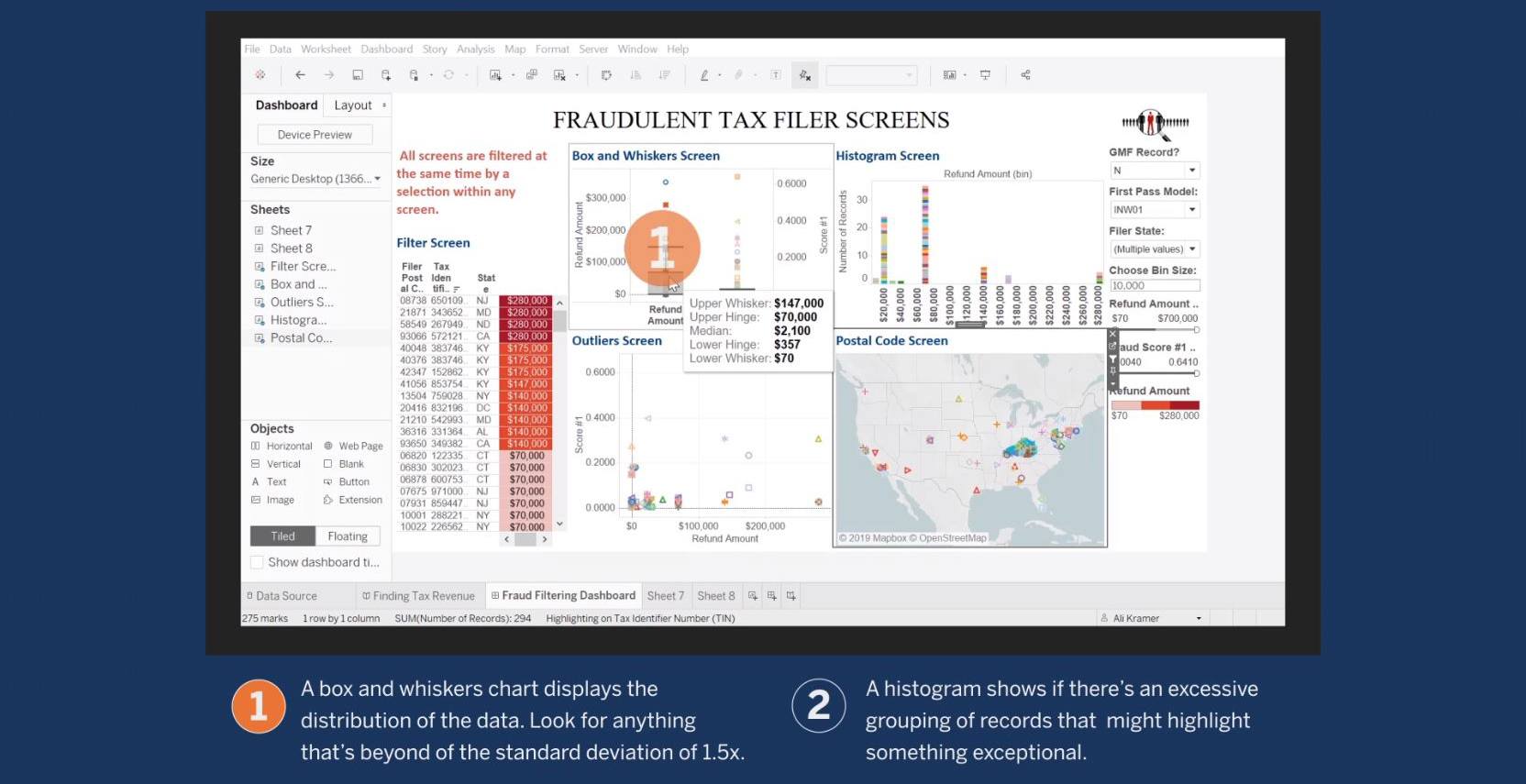 Accéder à Screen for Tax Fraud Using Data Analytics